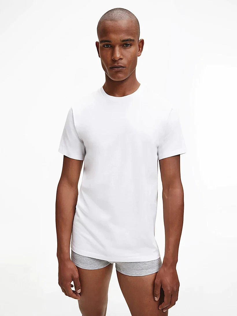 Calvin Klein Men's Crew Neck T-Shirt 3 Pack 7 Calvin Klein Men's Crew Neck T-Shirt 3 Pack - Image 5