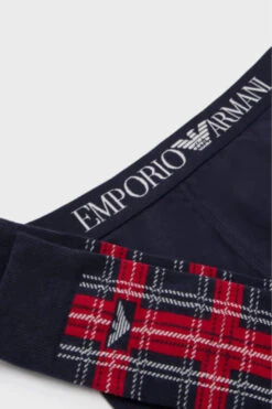 Emporio Armani Men's Tartan Trunk Gift Set -Fashion Panty Shop 112007 3F514 59036 D