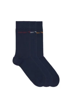 Emporio Armani 3 Pack Men's Knit Dress Sock