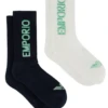 Emporio Armani 2 Pack Men's Short Sock -Fashion Panty Shop 303122 4R300 01736 1