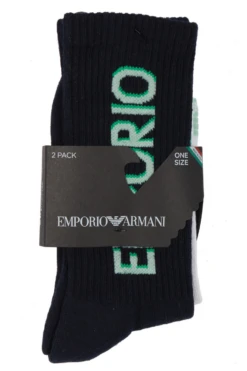 Emporio Armani 2 Pack Men's Short Sock -Fashion Panty Shop 303122 4R300 01736 3