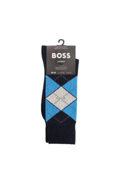 BOSS 2 Pack Men's Argyle Sock 11 BOSS 2 Pack Men's Argyle Sock -Fashion Panty Shop 50478352 4023