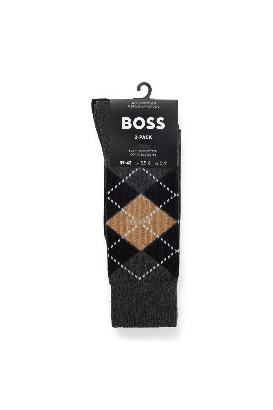 BOSS 2 Pack Men's Argyle Sock 8 BOSS 2 Pack Men's Argyle Sock - Image 6