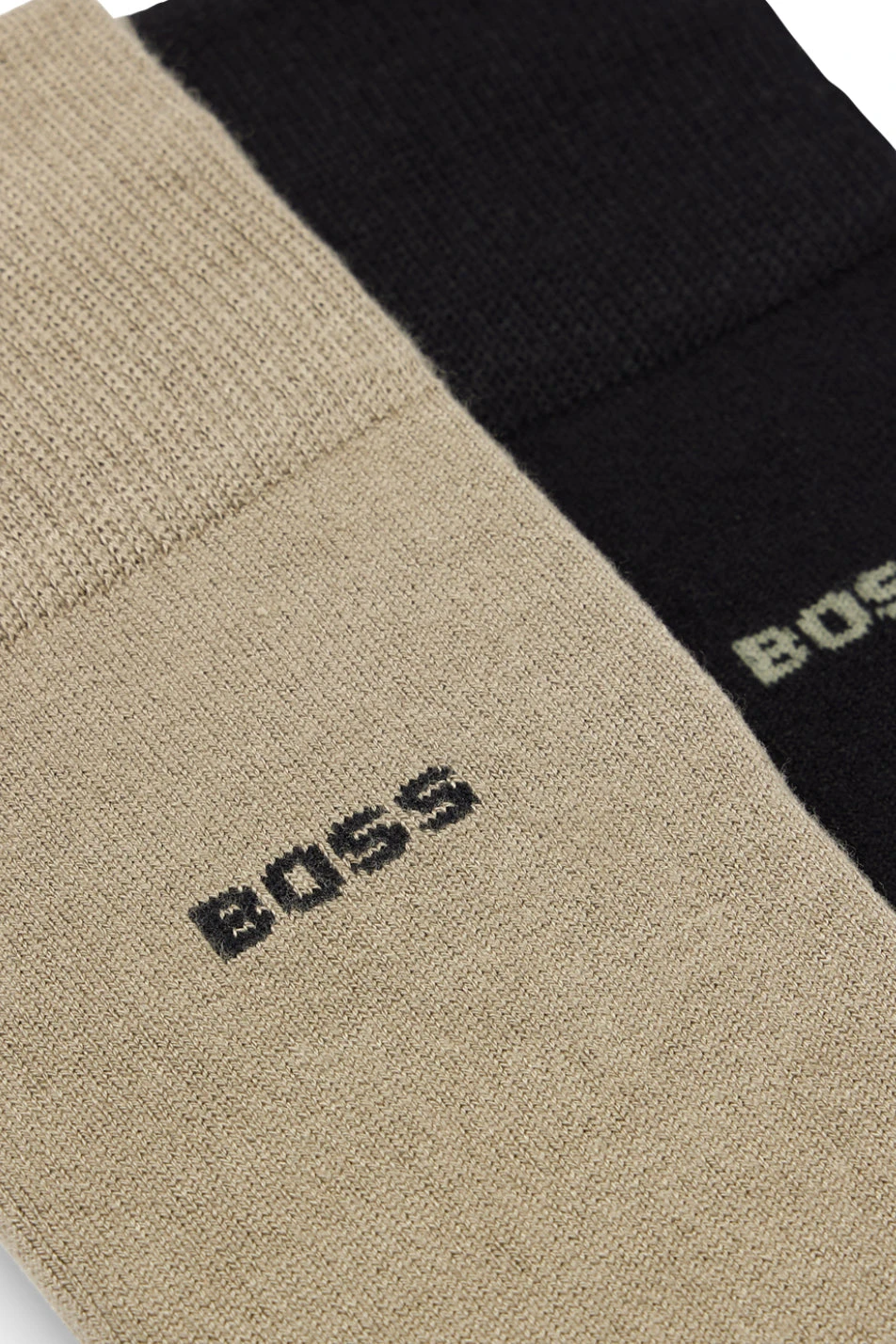 BOSS 2 Pack Men's Bamboo Socks 4 BOSS 2 Pack Men's Bamboo Socks - Image 2