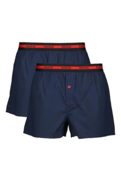 HUGO 2 Pack Men's Woven Boxer