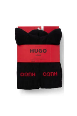 HUGO 6 Pack Men's Rib Logo Sock -Fashion Panty Shop 50510187 001 250 HB B2C SHO 01 valid until 2097721