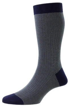 Pantherella Men's Fabian Herringbone Sock
