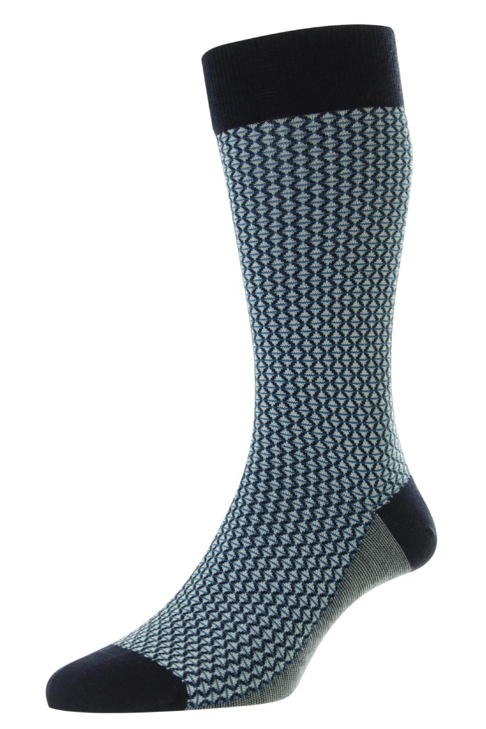 Pantherella Men's Elgar Diamond Jacquard Sock 8 Pantherella Men's Elgar Diamond Jacquard Sock - Image 6