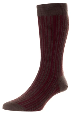 Pantherella Men's Marsden Vertical Stripe Sock -Fashion Panty Shop 593088 MARSDEN MOLE 02 4672f79e f8ca 40ef 9476 6f73aeff9e90