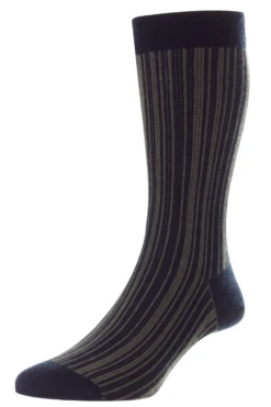Pantherella Men's Marsden Vertical Stripe Sock -Fashion Panty Shop 593088 MARSDEN NAVY 01 d60a2448 28a5 4b01 97fc e0b9ce5900f7