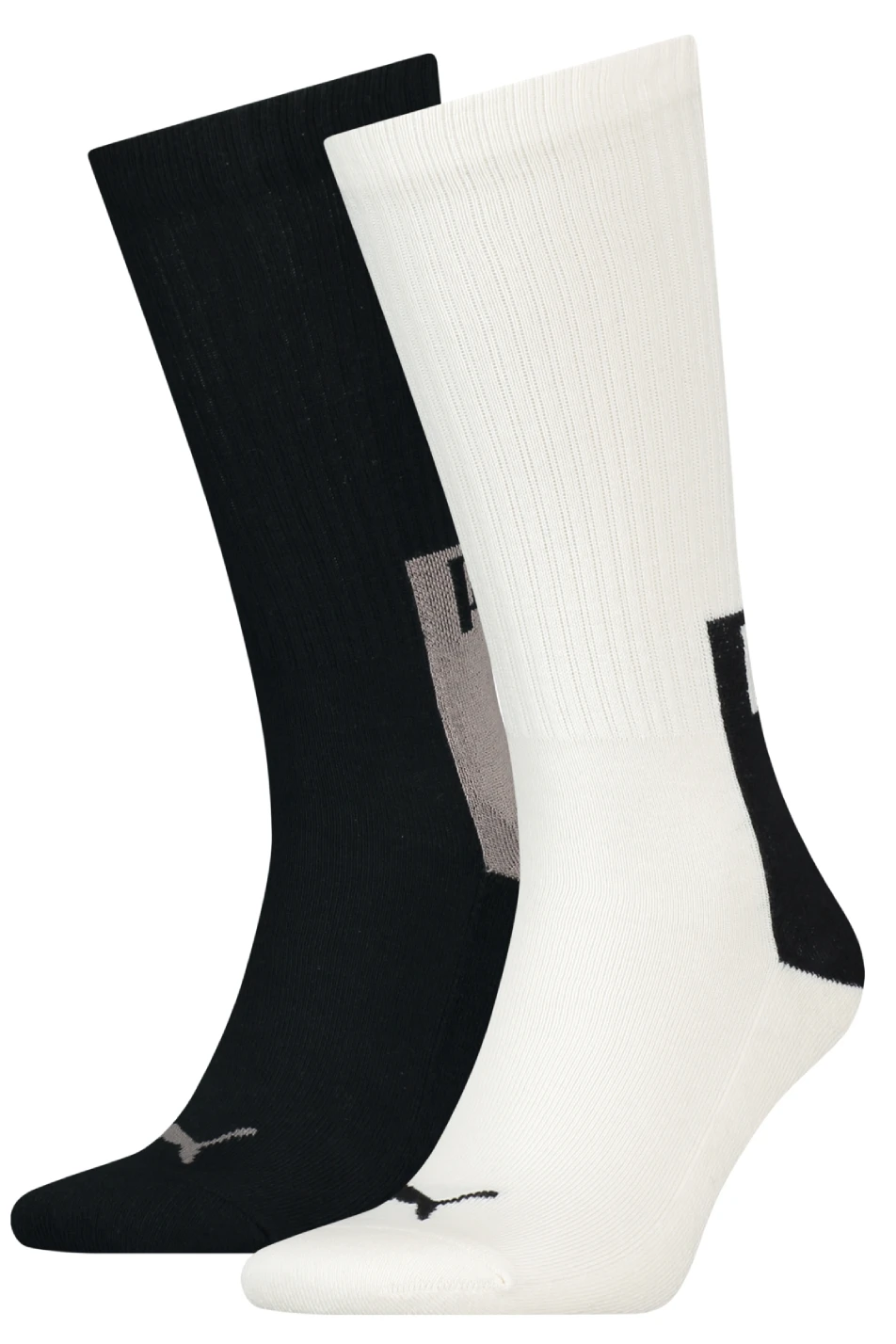 Puma 2 Pack Men's Logo Block Crew 3 Puma 2 Pack Men's Logo Block Crew