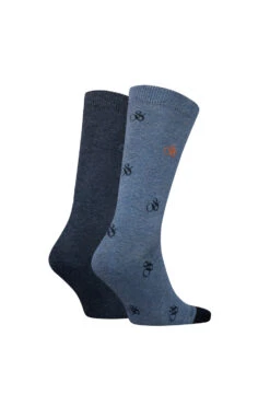 Scotch & Soda 2 Pack Men's Amphersand Classic Sock 19 Scotch & Soda 2 Pack Men's Amphersand Classic Sock -Fashion Panty Shop 701222600003 PP 2 SS AB 039 hi res Copy