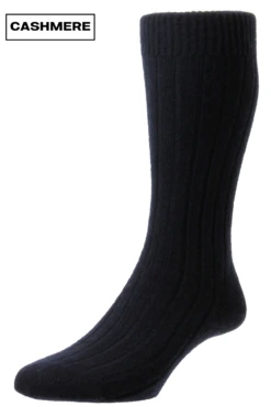Pantherella Men's Cashmere Waddington Rib Sock -Fashion Panty Shop CASHMERE 11