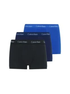 Calvin Klein 3 Pack Men's Cotton Stretch Low Rise Trunks