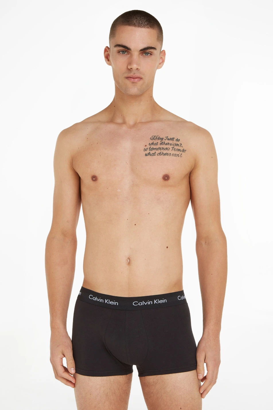 Calvin Klein 3 Pack Men's Cotton Stretch Low Rise Trunks 4 Calvin Klein 3 Pack Men's Cotton Stretch Low Rise Trunks - Image 2