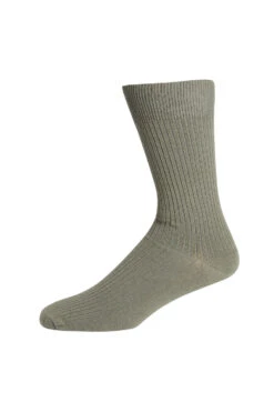 Democratique 2 Pack Men's Fine Rib Sock -Fashion Panty Shop Democratique Socks PackArmyRWine Pair02 0001