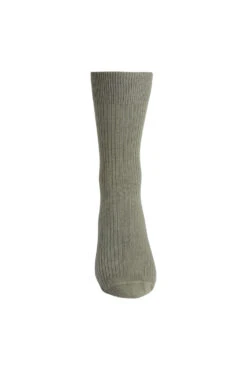 Democratique 2 Pack Men's Fine Rib Sock -Fashion Panty Shop Democratique Socks PackArmyRWine Pair02 0003