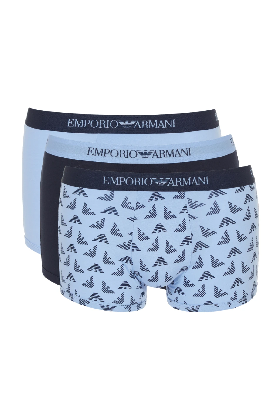 Emporio Armani 3 Pack Men's Cotton Trunk 3 Emporio Armani 3 Pack Men's Cotton Trunk