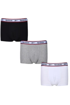 Reebok Barlow 3 Pack Men's Trunk -Fashion Panty Shop U5 C8265 RBK s3PKB BlackMarlWhite 7 6797f659 6e28 43dc 9cd1 f1c96e1ea221