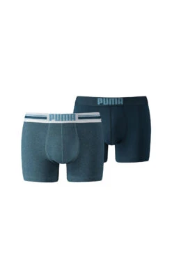 Puma Placed Logo Men's Boxer 2 Pack -Fashion Panty Shop logo boxer blue a090c981 4966 4d16 91c7 c4b5ea9705f6