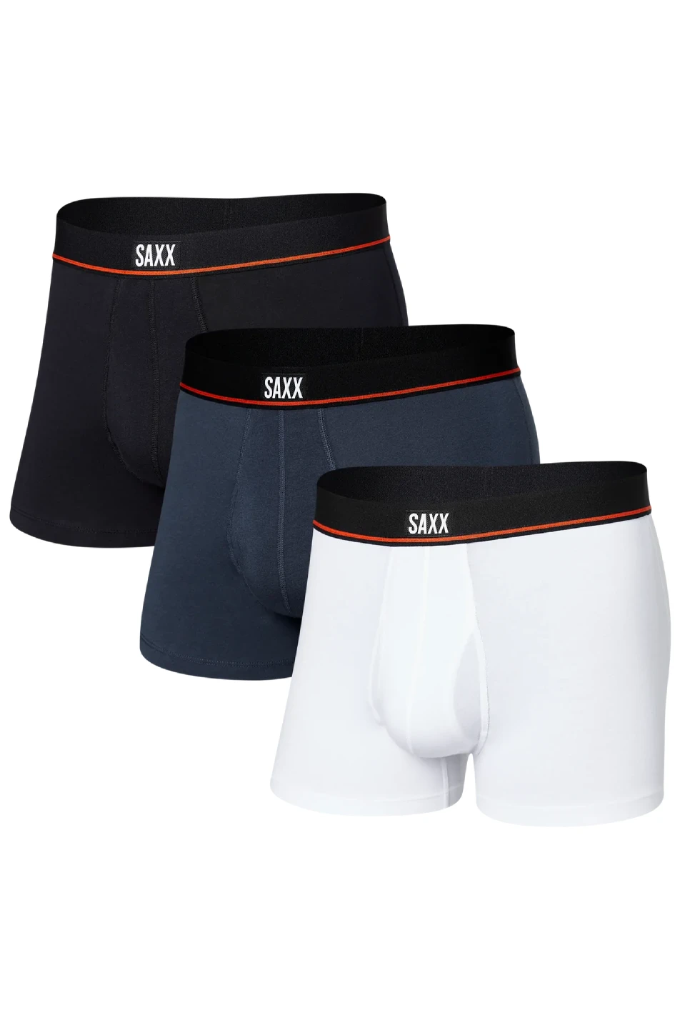 SAXX 3 Pack Men's Non-Stop Stretch Cotton Trunk 3 SAXX 3 Pack Men's Non-Stop Stretch Cotton Trunk