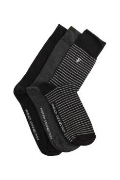 French Connection 3 Pack Waterfall Men's Socks -Fashion Panty Shop tp471 1 ltgrey 3b631085 5e5d 4935 a4fa a1236a20a25a