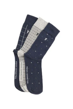 French Connection 3 Pack Waterfall Men's Socks -Fashion Panty Shop tp471 1 mrnspot